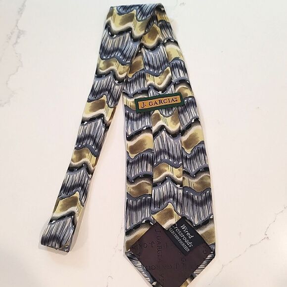 J. Garcia Silk Men's Necktie Wired Crossroads Collection Fourteen Vintage - Picture 6 of 8